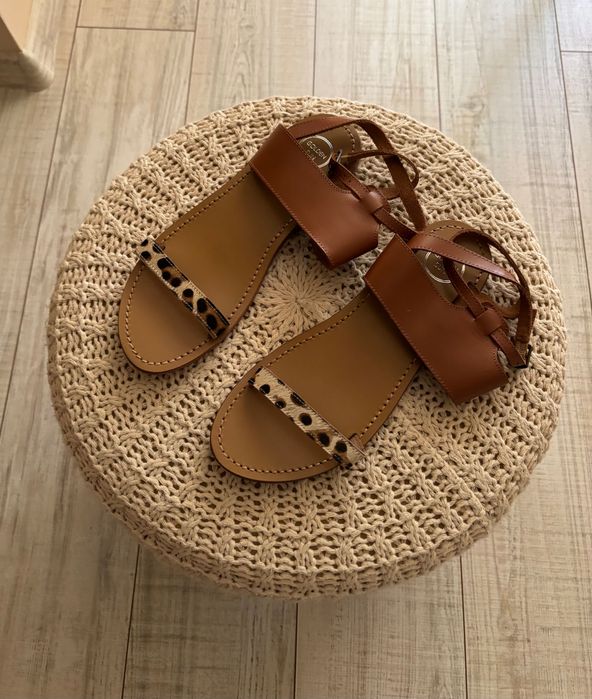 Стилни сандали ЕСТЕСТВЕНА кожа