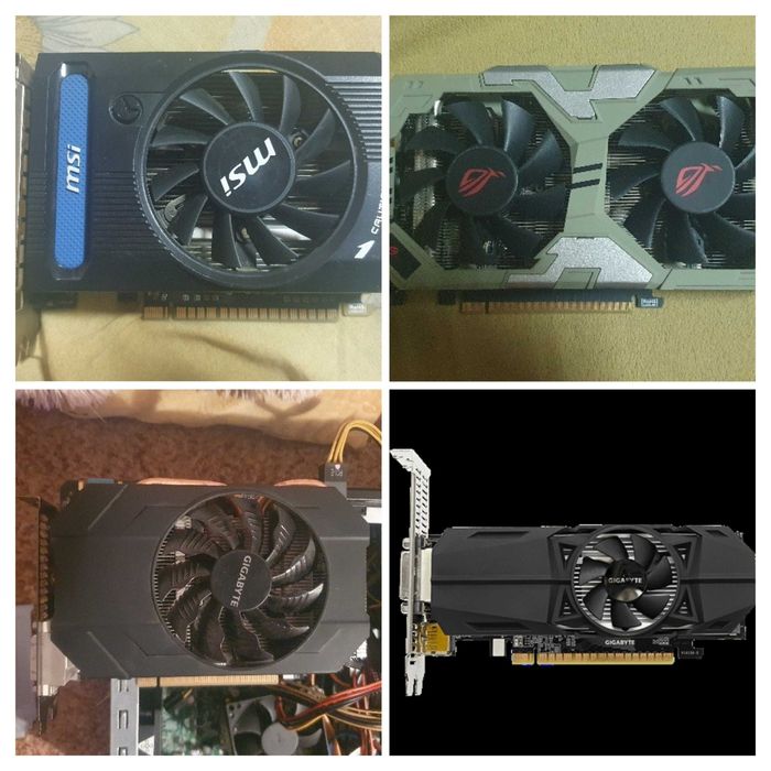 Placi Placa video Nvidia Geforce GTX 640, 960, 1050, 1050 low profile 2GB 2 GB GDDR5 VRAM fiecare suporta DirectX 12 DX12 Windows 11 10 8.1 7 XP Linux