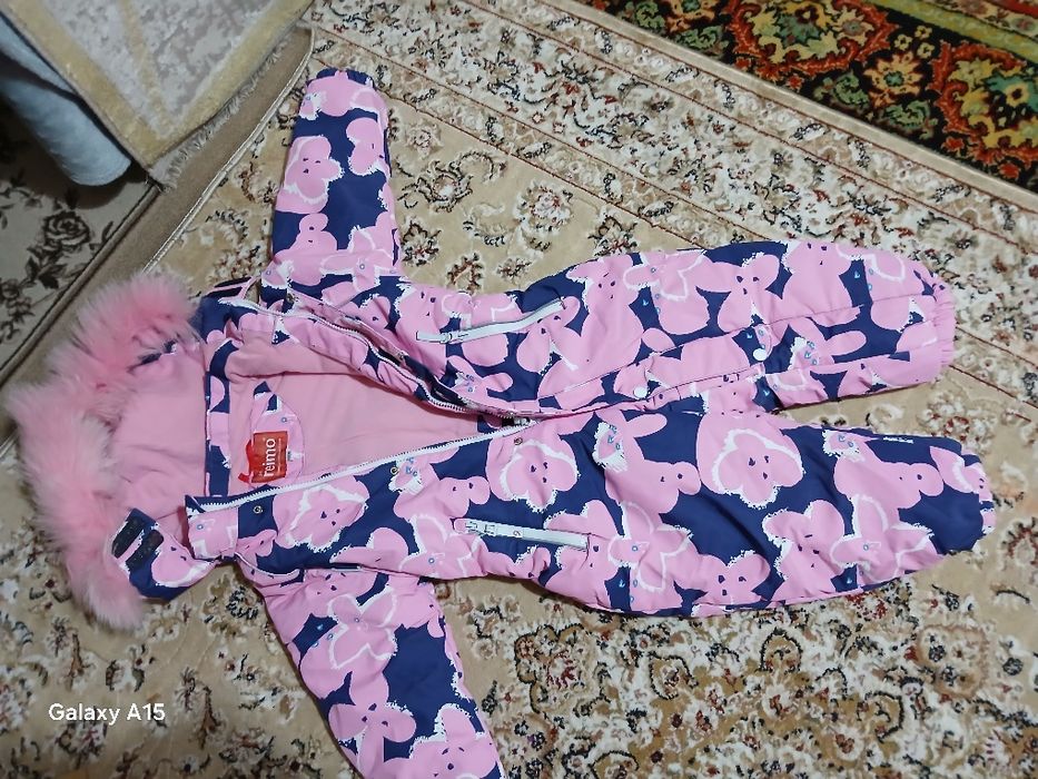 Зимний комбинезон для девочки рост 110