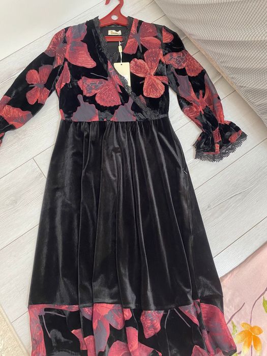 Новое бархатное турецкое платье