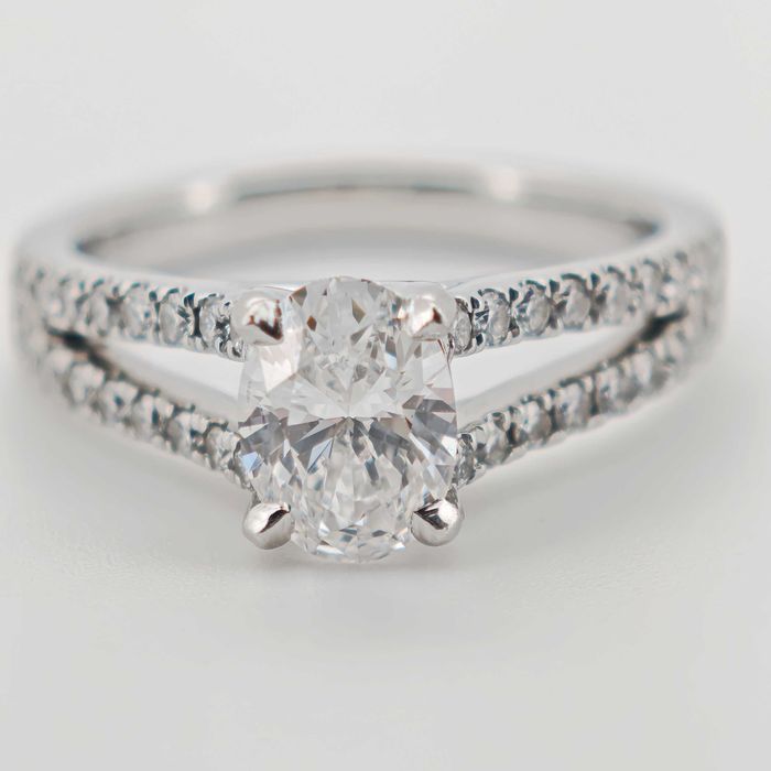 Inel platina si diamante 1.12ct