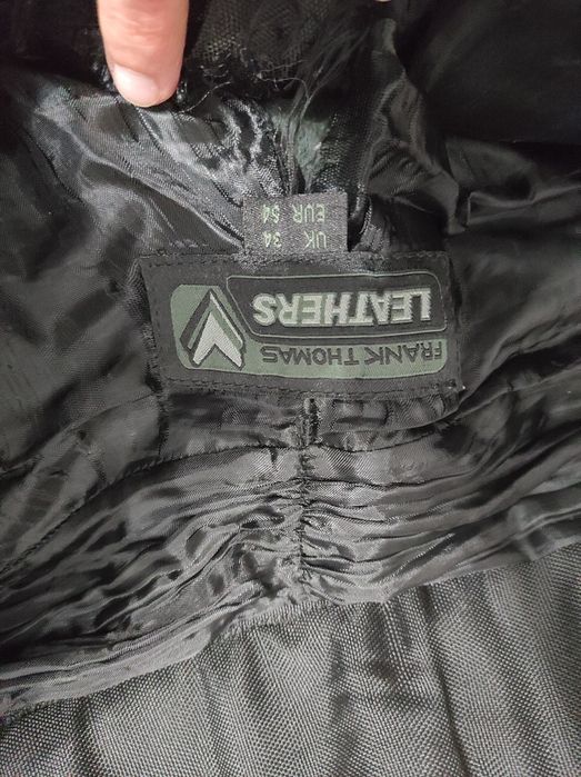 Pantaloni moto piele Frank Thomas