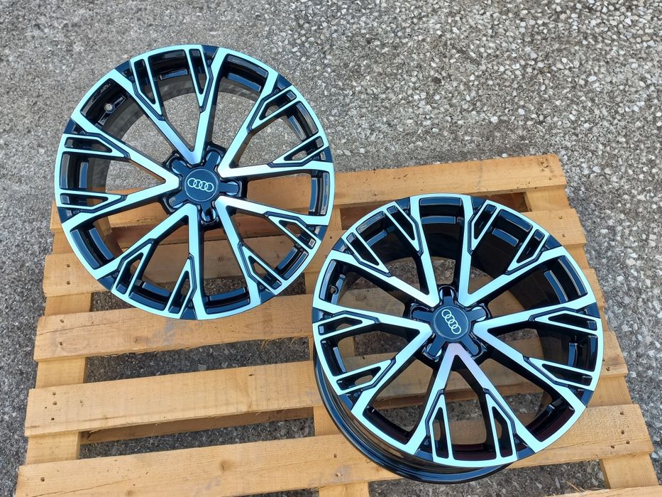 18"Audi Black Polish 8ж ет35 А3 А4 А5 А6 А7 А8 Q3 Q5 Чисто Нови.