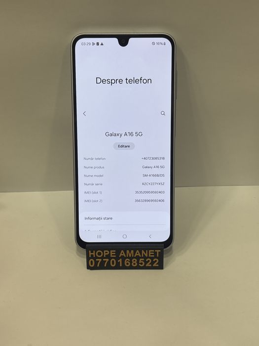 Hope Amanet P1/ Samsung A16 128 GB 4 GB RAM #34375