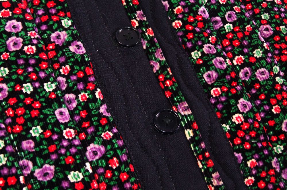 Bunda traditionala dama, bundita, vesta, catifea + lâna, mas 46, NOUA