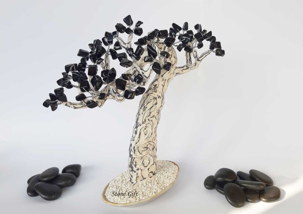 Дръвче Оникс, Подарък имен Ден, Идея подарък Мъж, Подарък Класен