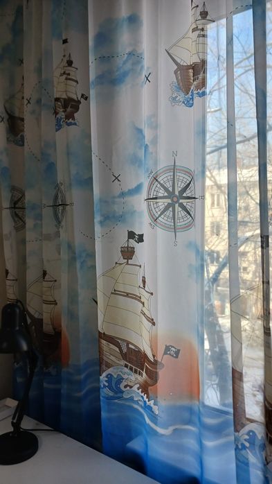 Продам шторы с тюлью