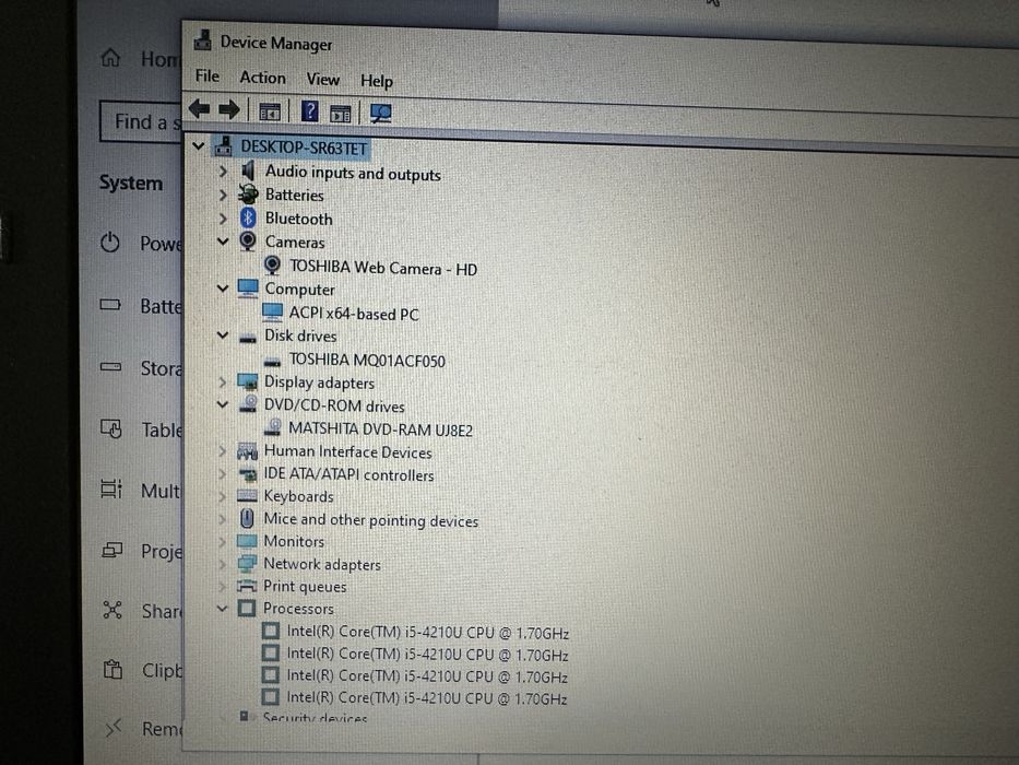 Laptop Toshiba Satellite Pro R50 i5, 15,6"