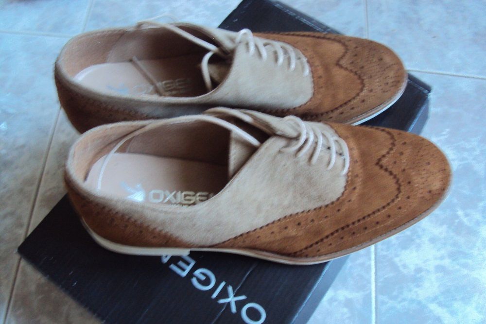 Продавам № 38 и №37 чисто нови обувки от естествена кожа и естествен в