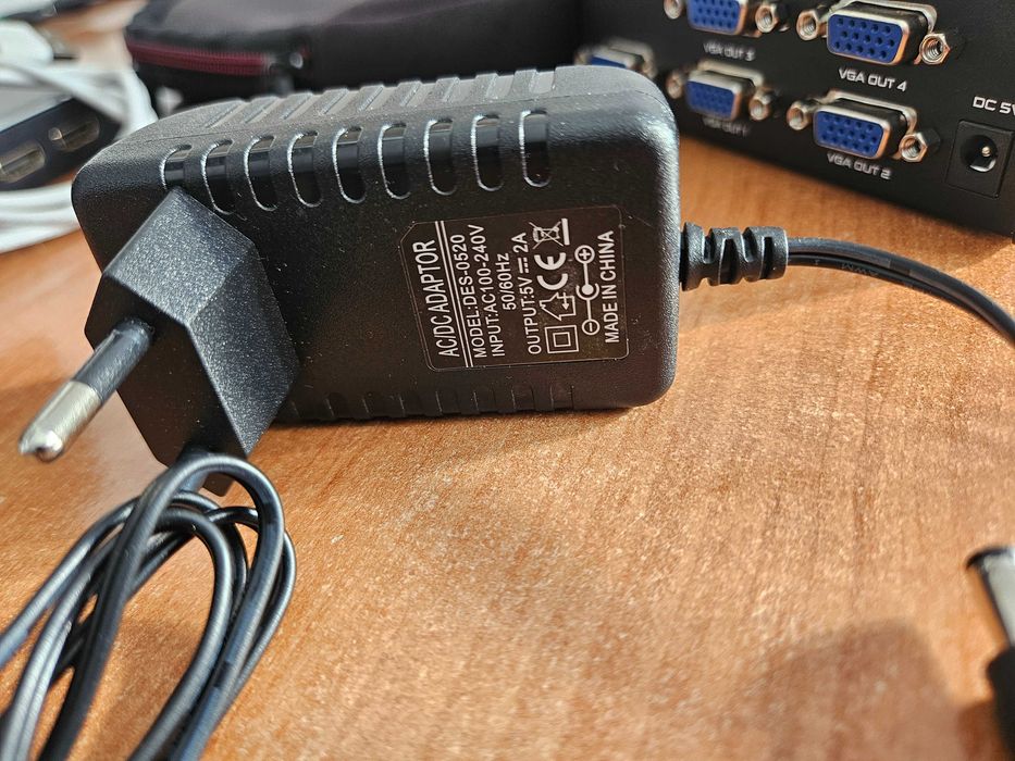 Splitter HDMI VGA Extender Video pe mai multe ecrane Duplicare