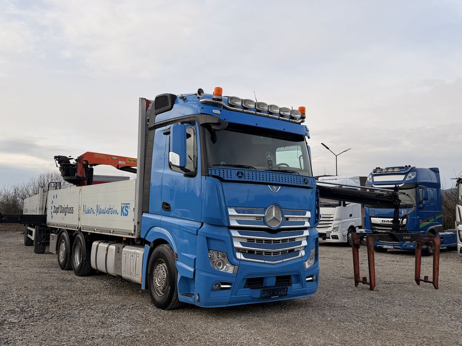 Mercedes-benz Actros 2552 camion cu macara *palfinger 18001L