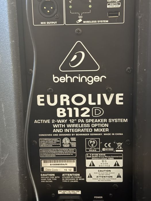 Boxe behringer active