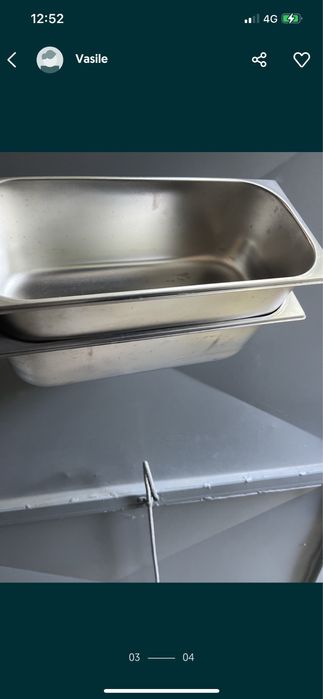 Vaschete/Cuve Inox 5L si 1,6L NOI inghetata/Horeca Made in Italy i