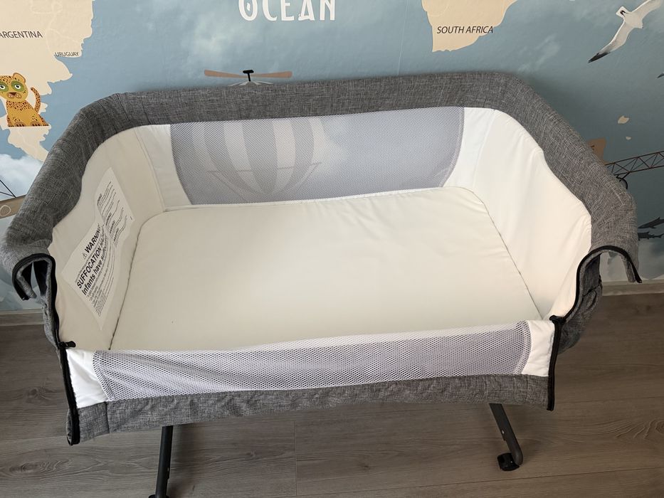 Patut Cosleeper bebe 0-5 luni, reglabil pe inaltime