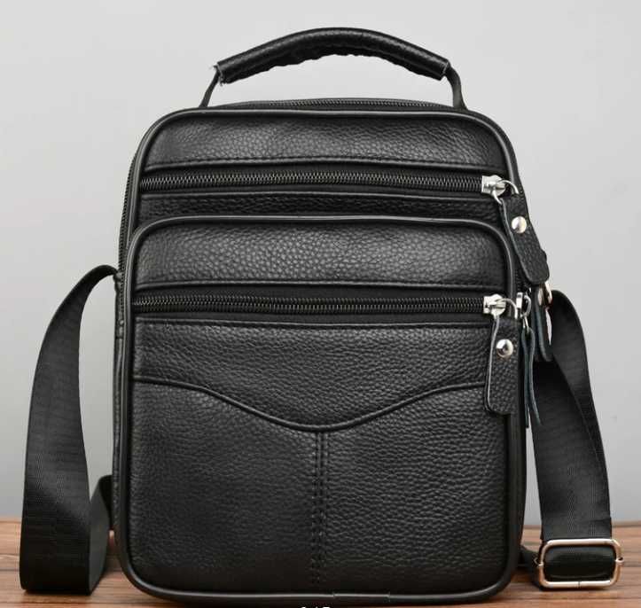 Продам новые мужские сумки мессенджер через плечо из натуральной кожи