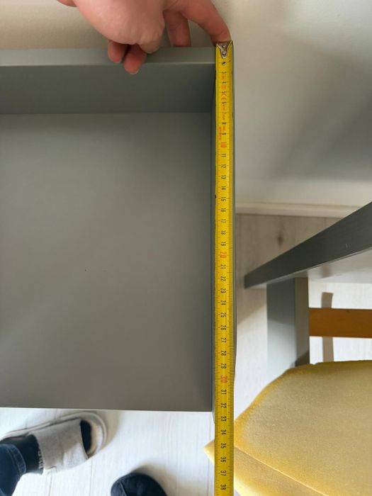 Noptieră IKEA Hemnes Gri cu Sertar – Stare Excelentă