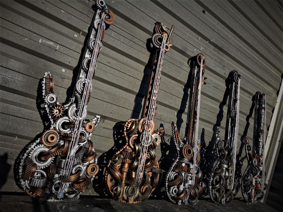 Cadou deosebit, cadou de Craciun- Sculptura fier Chitara