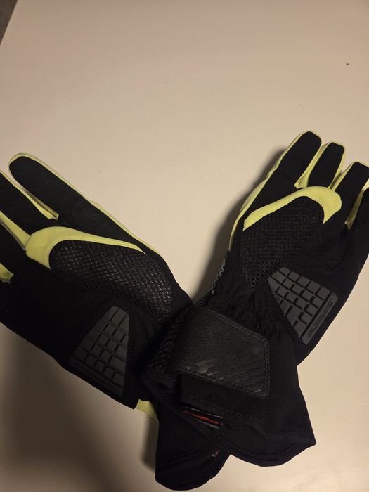 Mănuși de motocicletă Spidi Rainshield negru-fluo S -