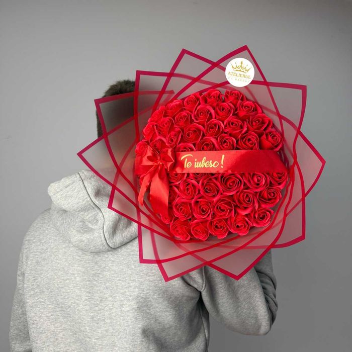 Buchete Trandafiri Sapun / Sclipici , Stitch | Livrare oriunde