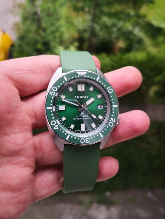 Ceas automatic Seiko Mod Slim Turtle Prospex Diver's curea  FKM