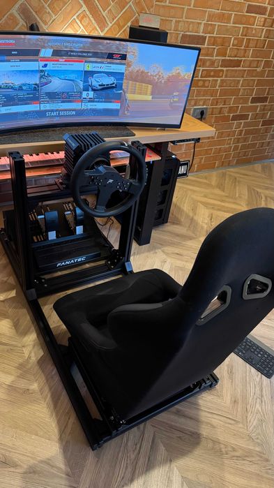 Sim Rig complet GT Omega Prime Lite R + Fanatec CSL DD 8 Nm QR2 in garantie