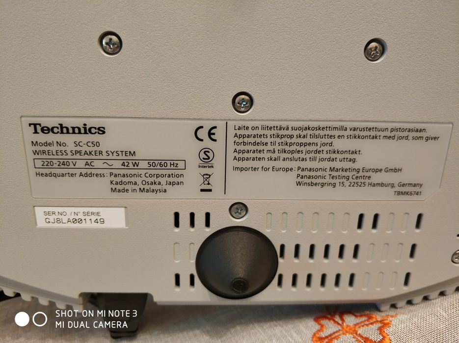 Technics SC-C50 Premium Wireless Speaker System