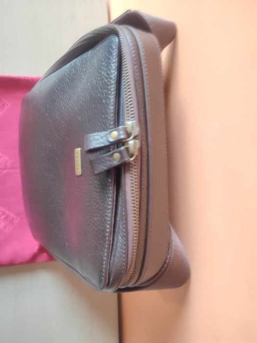 Мъжка чанта PETEK естествена кожа.