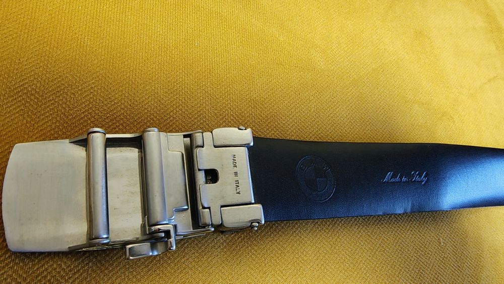 Кожен колан BMW от естествена кожа, Made in Italy