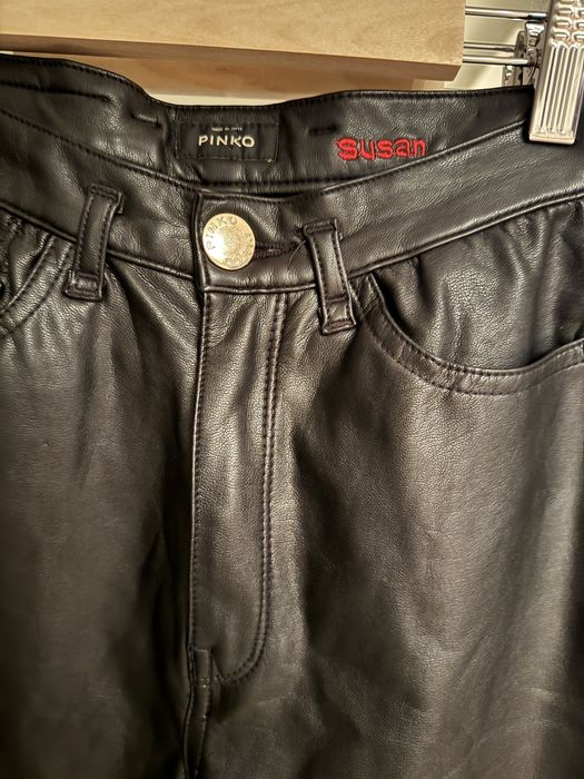 Pantaloni Pinko imitatie piele, originali