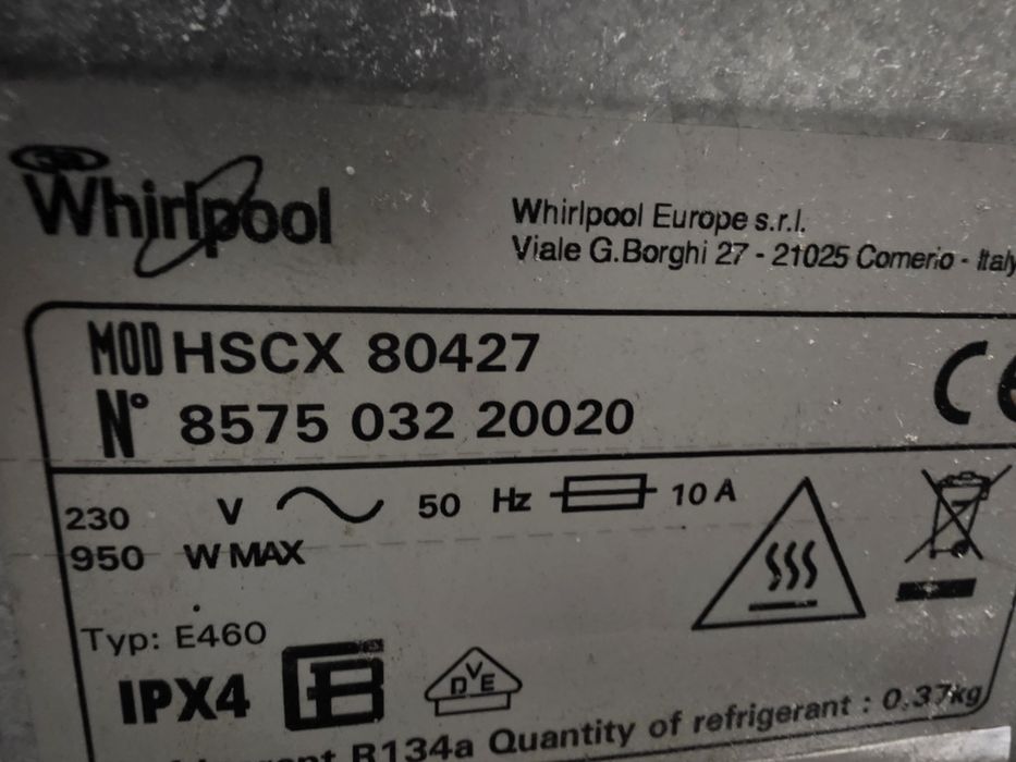 Uscator whirpool hscx 80420 an 2018