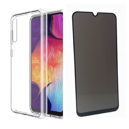 Samsung A51/A52/A53/A54/A55/A56/A57 Husa Silicon + Folie Sticla Anti Spy