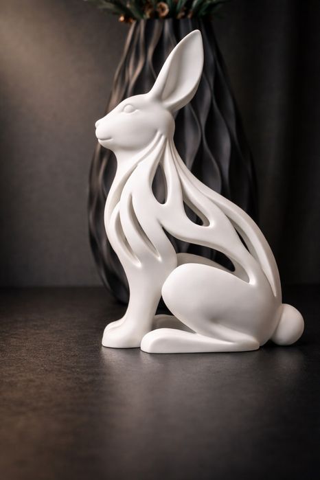 Стильный декоративный зайчик — современный 3D-декор для интерьера