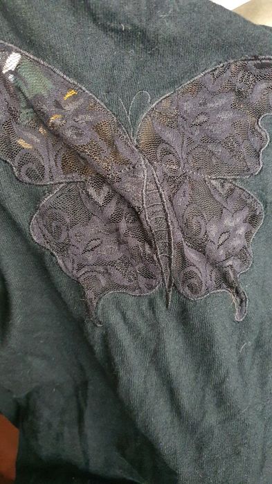 Pulover negru din cașmir și lana