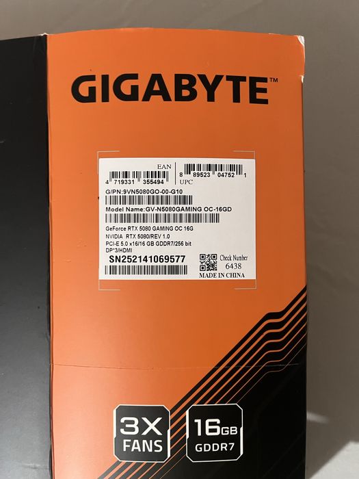 Gigabyte 5080 16GB