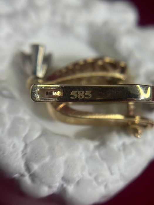 Золотые серьги/BariBarShop/0•0•24