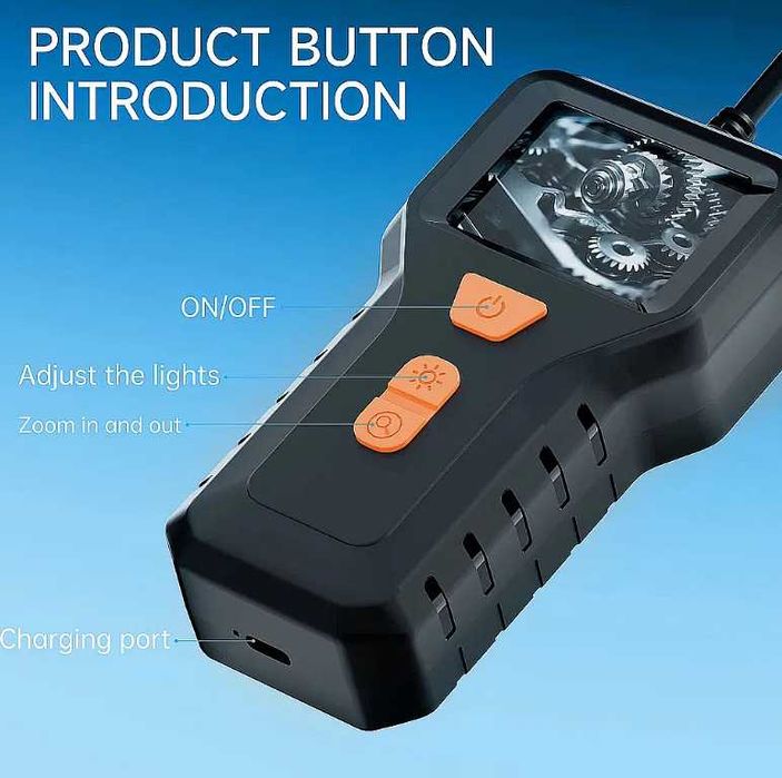 Индустриален водоустойчив HD ендоскоп 5м