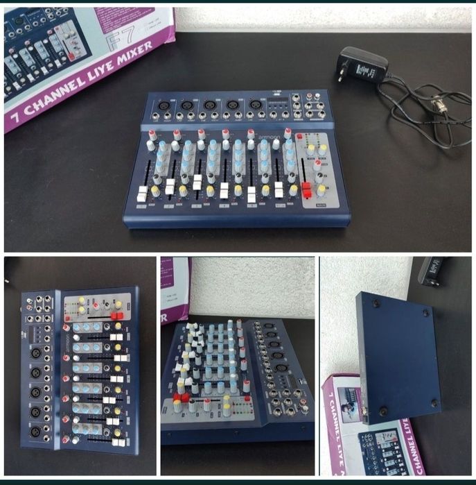 mixer audio consola dj 7 canale usb ammoon f7