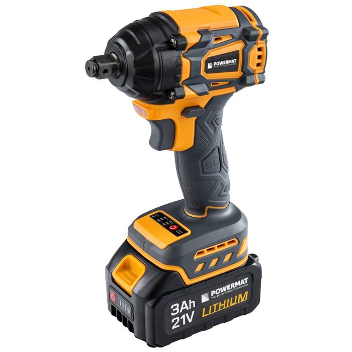Pistol electric de impact cu acumulator, 21 V, acumulatori 2 x 3Ah,