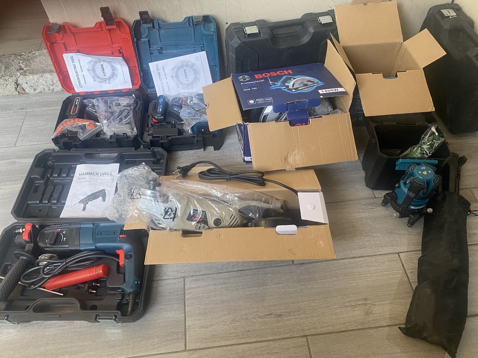 Болгарка, Дрель, Лазер, перфоратор , шруповерт