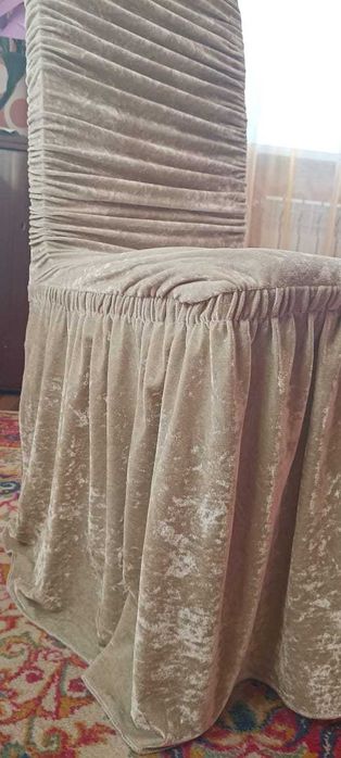 Чехлы для стульев из велюра