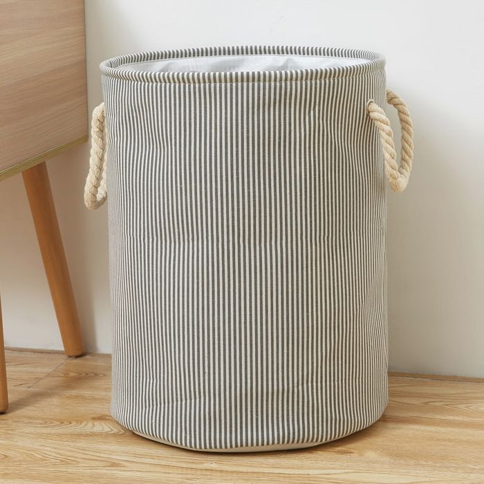 Корзина для белья с ручками из хлопка