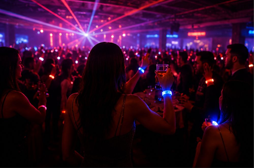 Управляемые LED-браслеты в аренду