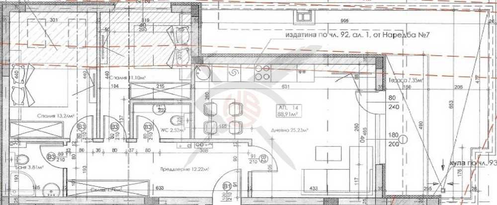 Тристаен апартамент в ж.к. Студентски град № 920-26947