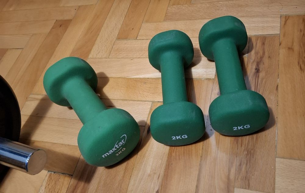 Gantere si haltere, bara ondulata, banca antrenament