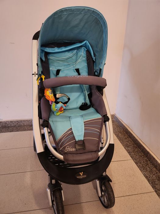 Детска количка Cangaro бебешка количка с два коша супер запазен