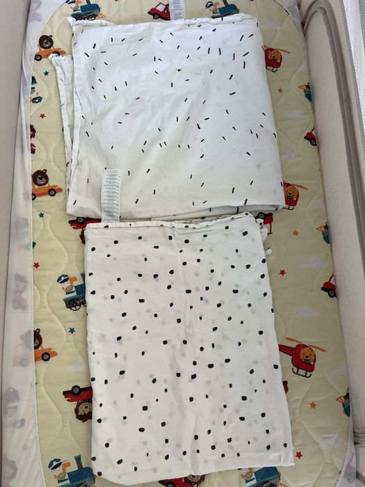 Детска кошара с подарък матрак и аксесоари – отлично състояние!