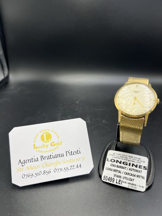 Ceas aur Longines  18 k 64,12 cod 27535