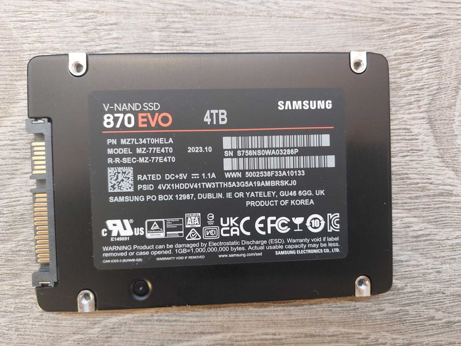 SSD Samsung 870 EVO 4TB