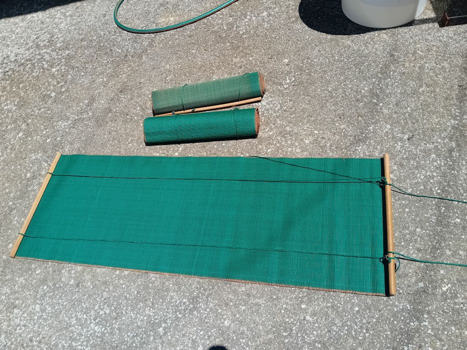 Автентични ретро щори с бамбукова вложка – винтидж стил