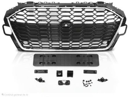 Grila fagure RS look AUDI A4 B9 2020-2024